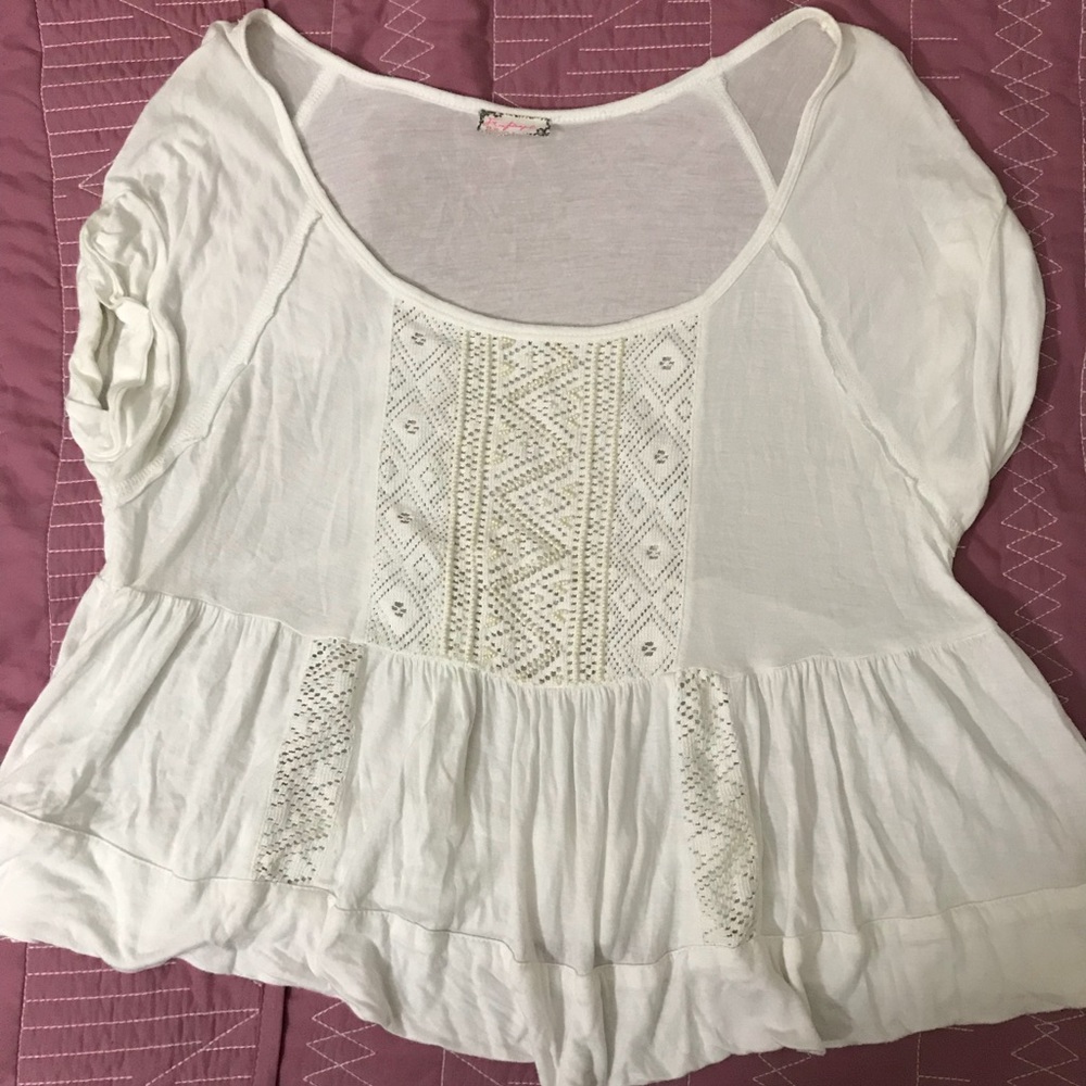 Free People boho peasant peplum top - Picture 3 of 8
